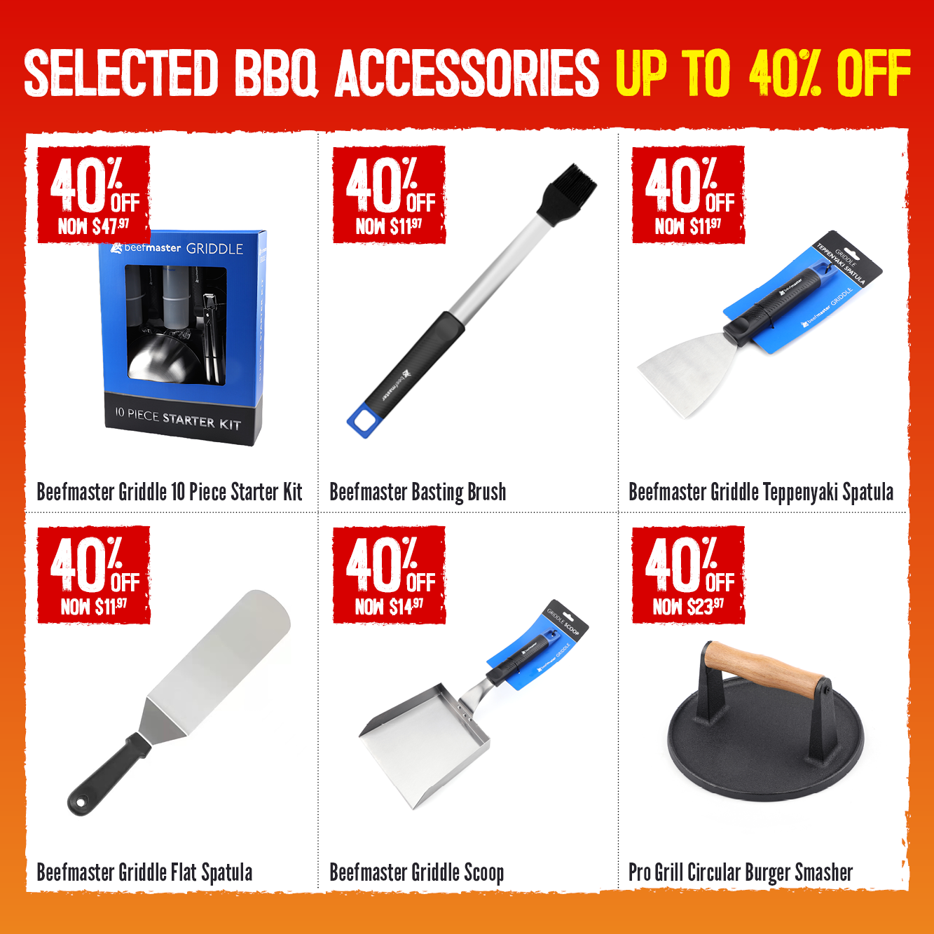 Selected BBQ Accessories Up To 40% Off | Shop Now